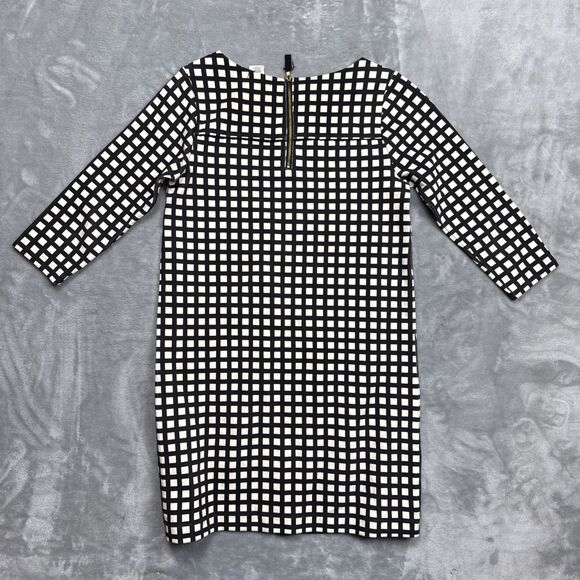 Crewcuts by J.Crew Girls Black White Checkered Dress Size 14 Cotton Blend - Picture 6 of 6